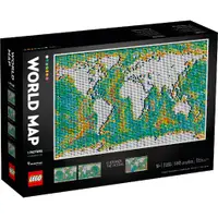 在飛比找松果購物優惠-LEGO 樂高 ART - 世界地圖World Map 31