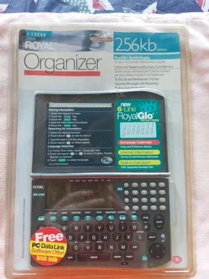 Royal Organizer DS2260 256kb PDA Handheld RoyalGlo Backlit NOS FACTORY SEALED