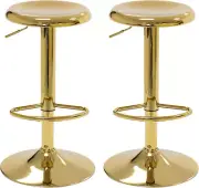 Bar Stools Set of 2, Adjustable Metal Bar Stools Swivel Counter Height Stool, Ba