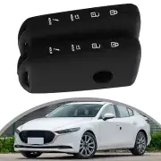 2pc Silicone Remote Key Cover Case, Fob Sleeve For Mazda 3 6 Mx-5 2019-2022