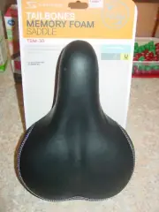 Serfas Tailbones Saddle Memory Foam Saddle TBM-30, 32 oz., Waterproof, BICYCLE