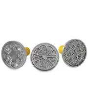 Nordic Ware Set of 3 Citrus Cookie Stamps