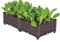 在飛比找Yahoo!奇摩拍賣優惠-組合式種植盆 蔬菜種植箱 高雄現貨【積木型 可自由組裝】種菜