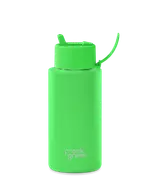 frank green Ceramic Reusable Bottle - 34oz 1,000ml - Neon Green
