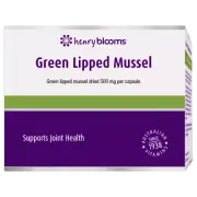 Henry Blooms Green Lipped Mussel 120 Capsules Supports Joints Health