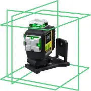 Laser Level 360 Self Leveling, 4 X 360° Green Line Laser with Brightness Setting