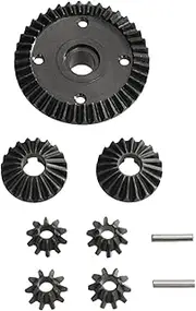 ａ aternee Steel Differential Gear Set,Remote Control Diff Gear,Upgrade,Easy to Install,RC Car Spare Part for Wltoys 1/10 Scale