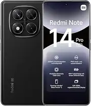 [Xiaomi] Redmi Note 14 Pro 5G Smartphone, 12+512GB, Black, 200MP pro-Grade AI Camera, IP68, 45W Turbo Charging with 5110mAh Battery, AI Features (no Charger Included), 2 Year Warranty