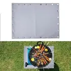 Fireproof Mat Grilling Mat Fire Pit Mat for Backyard BBQ Indoor Outdoor