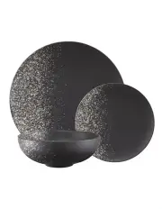[Maxwell & Williams] Caviar Galaxy Coupe Dinner Set 12 Piece Gift Boxed in Black