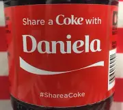 Share A Coke With Daniela Limited Edition Coca Cola Bottle 2015 USA