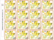KENTUCKY STATE BUTTERFLY - THE CLOUDLESS SULPHUR - 12 PER SHEET