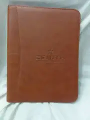 ZENITH Swiss Watch Co. Promotional Organizer Leather Legal Pad Novelty ~ LEEDS