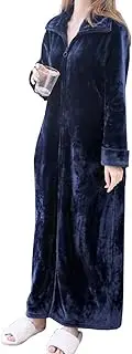 [yuksok] Wearable Blanket Sweatshirt Homewear Winter Loungewear Plush Zipper Lounger Robe