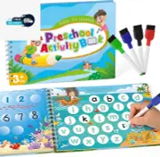 Coogam Preschool Activity Book, Letters Numbers Tracing Book Learn to Write Alph
