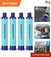 Straw Water Filter, Survival Filtration Portable , Emergency Preparedness, Su...