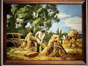 Printed needlepoint Tapestry Harvesting Canvas Only 45x60 Cm Temeljkovic