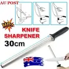 AU Best Diamond Knife Sharpener Sharpening Steel 30cm 12" Oval 600 RK