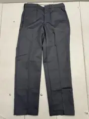 Red Kap Prest Charcoal Gray Straight Leg Chino Work Pants Mens Size 34x34