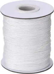 Outus 109 Yards/Roll White Braided Lift Shade Cord for Aluminum Blind Shade, Gar