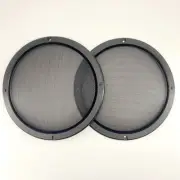 Pair 8" Speaker Cover For Car Audio DJ PA Speaker Mat Black ABS Frame Metal Mesh
