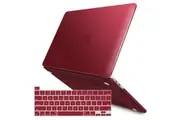 Wine Red MacBook Pro 13 Inch Case 2016-2023 M1 M2 A2338 A2289 A2251 A2159 Hard Shell Case Keyboard Cover