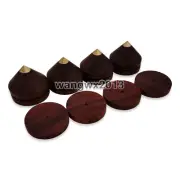 4x 25mm Rosewood Speaker Spike Pad Amplifier Isolation Shockproof Stand Feet #1