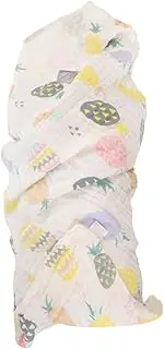 Abaodam Blanket Baby Swaddle Blanket Decorative Receiving Blanket Toddler Size 70x90cm Pineapple Print