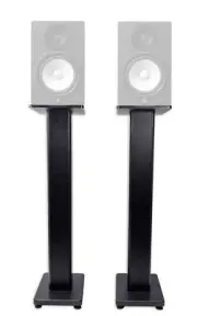 (2) Rockville 28" Studio Monitor Speaker Stands For Yamaha HS8 Monitors