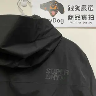 跩狗嚴選 15k防水係數 極度乾燥 Superdry 旗艦款 低調 防水系列 輕便 保暖 風衣 防水 外套 風衣 Hydrotech 科技布料 黑色