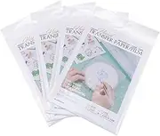 AKOOSY 16Pcs Water Soluble Film for Embroidery Cold Water Dissolvable Stabilizer for DIY Sewing for Craft Enthusiasts Easy to Use Wash Away Embroidery Patterns