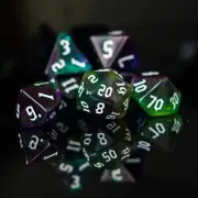 Fighter Class Acrylic Dice Set Brand New by Misty Mountain Gaming