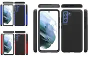 Tempered Glass / Rugged Tuff Hybrid Cover Phone Case For Samsung Galaxy S21 FE