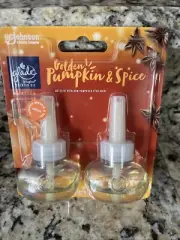 Glade 2PK Golden Pumpkin & Spice Plugins Scented Oil Air Freshener Refills