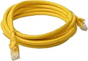 8WARE Cat6a Snagless UTP Ethernet Cable, 3 Meter, Yellow
