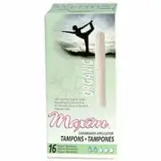 Maxim Hygiene Cardboard Applicator Tampon Regular Absorbency 16 Count Pack of 2