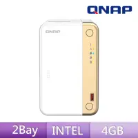 在飛比找momo購物網優惠-【QNAP 威聯通】TS-262-4G 2Bay NAS 網