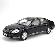Scale Finished Model Car 27CM 1:18 Scale for Nissan Teana V6 ​Car Model Alloy Diecast Model Metal Vehicle Collectible Miniature Replica Car(Black)