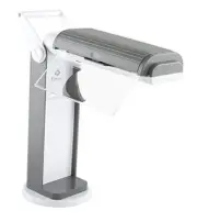 13 Watt Magnifier Task Lamp with 2X Magnification and Swivel Base Dark Gray