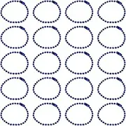 uxcell 30Pcs 5 Inch Ball Bead Chain, Metal Ball Chain with Connectors for Keychain Hanging Ornament Tag Jewelry Necklace Christmas Decoration,Blue