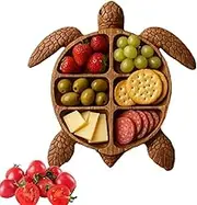 Wood Charcuterie Boards - Sea Turtle Food Tray Charcuterie Board,Snack Plate Serveware Fruit Platter, Table Decor Serving Platter for Cheese Snack Fruit Meat