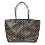 【GOYARD 高雅德】經典ARTOIS MM滿版LOGO大容量肩背購物包(黑色)