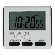 Magnetic LCD Digital Kitchen Down Egg Cooking Alarm + Clock Timer Count._