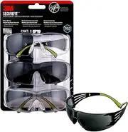 [3M] SecureFit 400 Eye Protection Clear, Mirror, Anti Fog SF400-W (Pack of 3)