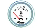 Speco Gauge 2-5/8" Fuel Level & Sender Universal White / Silver 537-06
