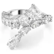SWAROVSKI CRYSTAL MATRIX RING WHITE SIZE 58 LARGE 5705763.NEW IN BOX