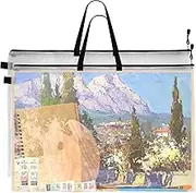 24 x 36 Inch Art Portfolio Case Art Portfolio Bag Art Portfolio Bag Large Posters Storage Bag Portfolios Bags with Zipper and Handle Portfolio Folder for Artwork Artist Supply Organizer and Zipp