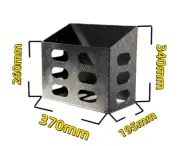 20L Black Aluminium Jerry Can Holder For 4wd Aluminium Toolbox Canopy