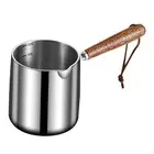 Small Saucepan Nonstick 304 Stainless Steel with Long Handle Cooking Pan for
