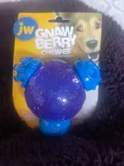 JW GNAW BERRY JCHEW-EE ball dog treat toy lot 2